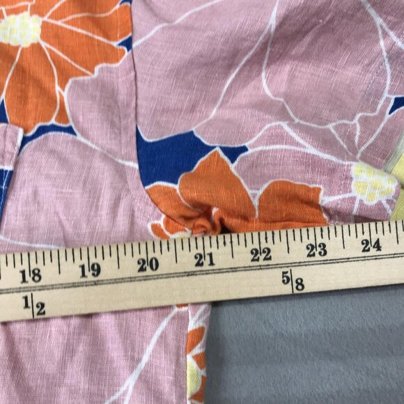 Rails Shirt Mens Small Linen Mackinley Flower Power Floral Hawaiian Button Up - Picture 6 of 7